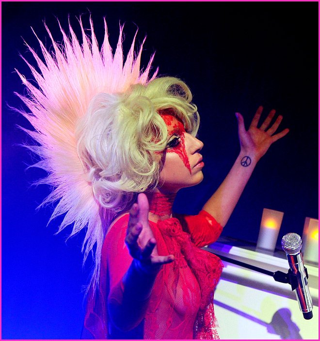 ภาพ Lady Gaga จากคอนเสิร์ต