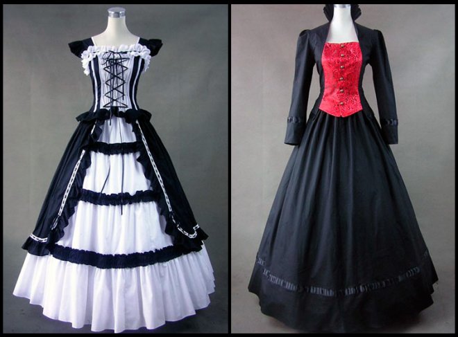 Gothic style in medieval clothing