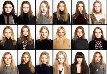 Beautiful girl at the casting of models