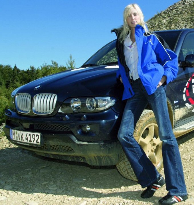 Nadia Auerman และรถยนต์ BMW