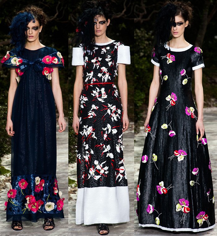 Chanel, couture dresses spring-summer 2024, photo of dresses