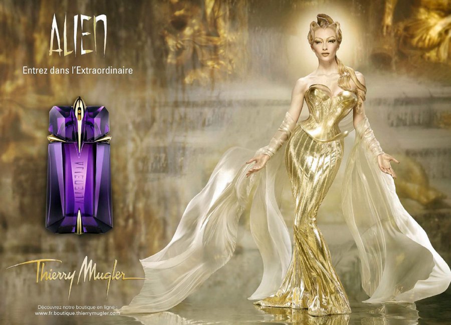 ภาพโฆษณาน้ำหอม Thierry Mugler