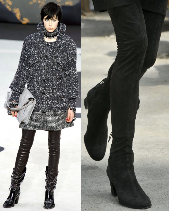 รองเท้าบูทแฟชั่น Chanel fall-winter-2024-2025 photo