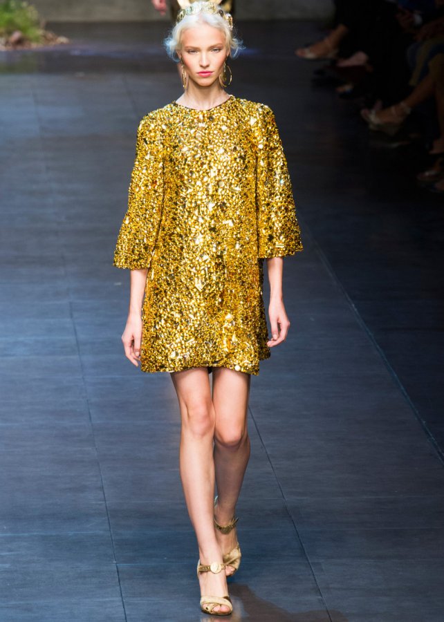 Dolce & Gabbana Gold Dress, ภาพถ่าย