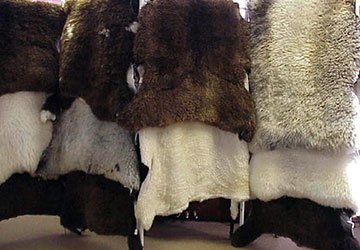 Warm sheepskin clothes