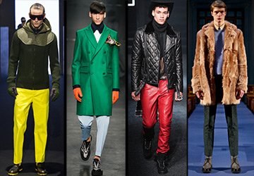 Bright clothes for men with a beard