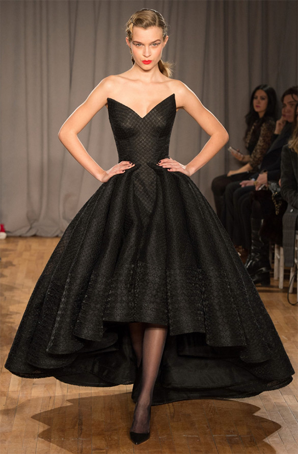 Zac Posen ชุดราตรีสีดำ