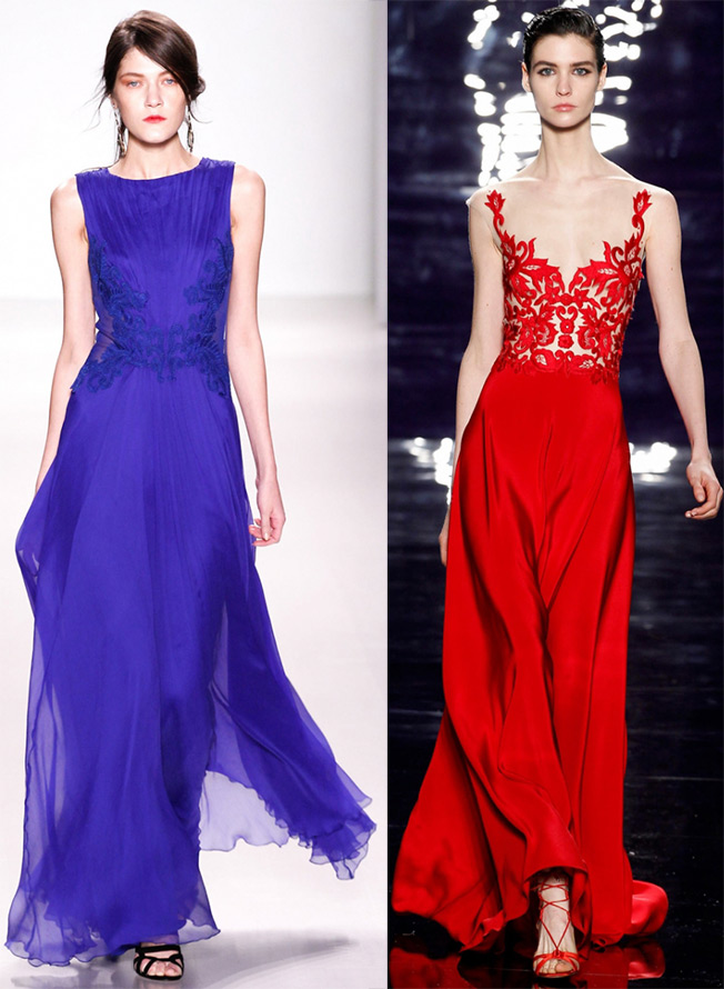 แต่งตัวกับพื้น Tadashi Shoji, Reem Acra