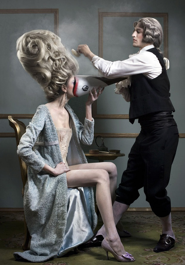 Rococo hairstyle