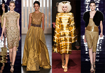 Gold dresses 2024-2025