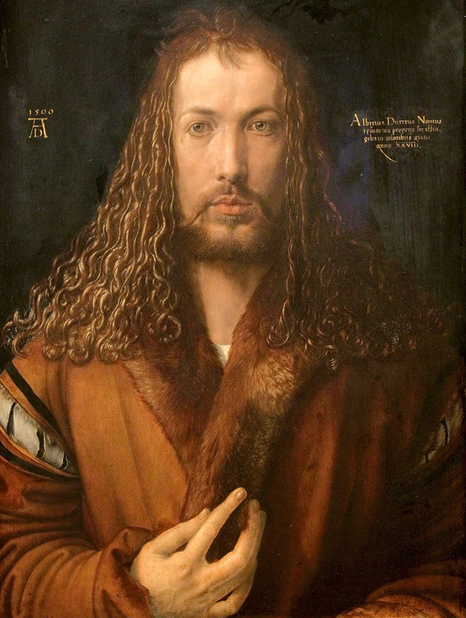 The history of the hairstyle Albrecht Durer