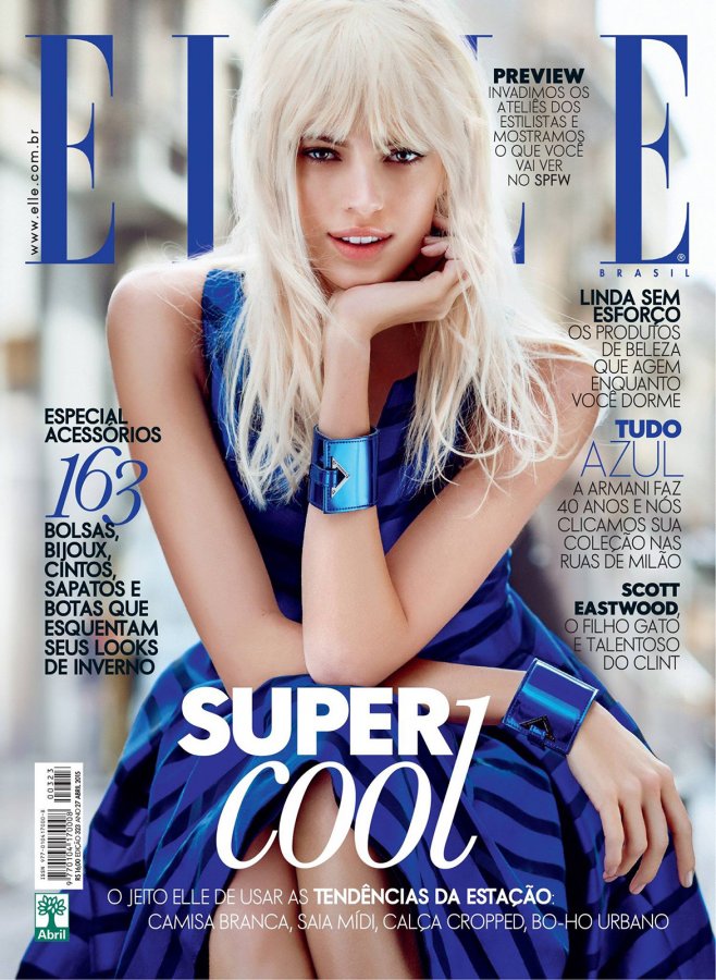 Devon Windsor บนหน้าปกของ Elle