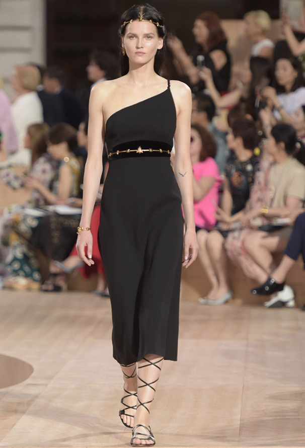 Black dress by Valentino