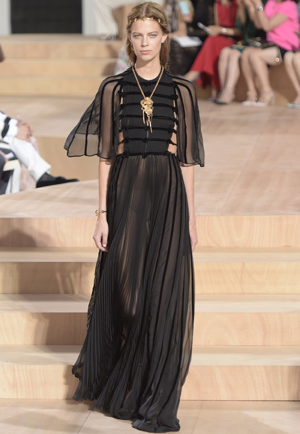 Black dress by Valentino