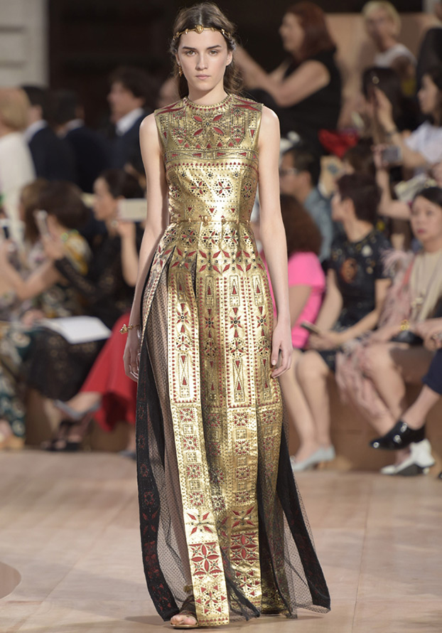 Valentino Gold Dress