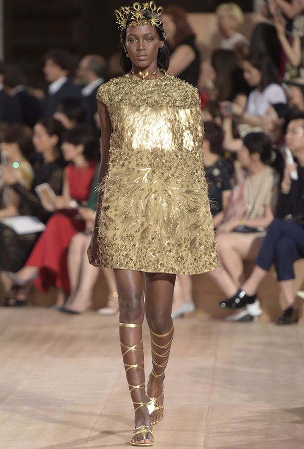 Valentino Gold Dress