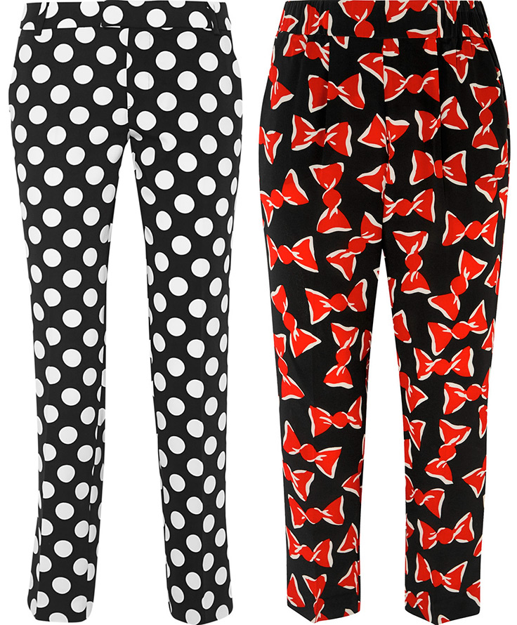 Boutique Moschino women's printed trousers