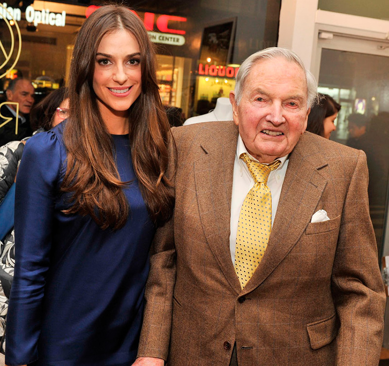 David Rockefeller และหลานสาว Ariana