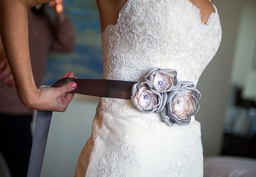 Beautiful belt for a wedding dress