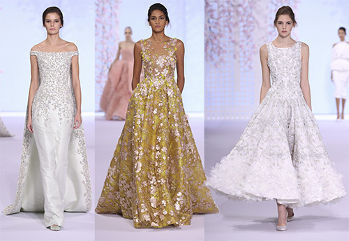 Choosing a wedding dress from the Haute Couture collection