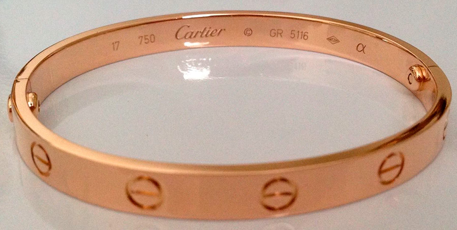 สร้อยข้อมือ Cartier Love สร้อยข้อมือ