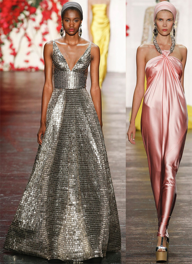 Naeem Khan Shiny Dresses