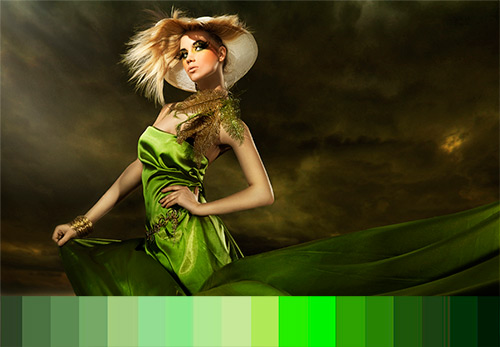 The history of shades of green in fashion and psychology