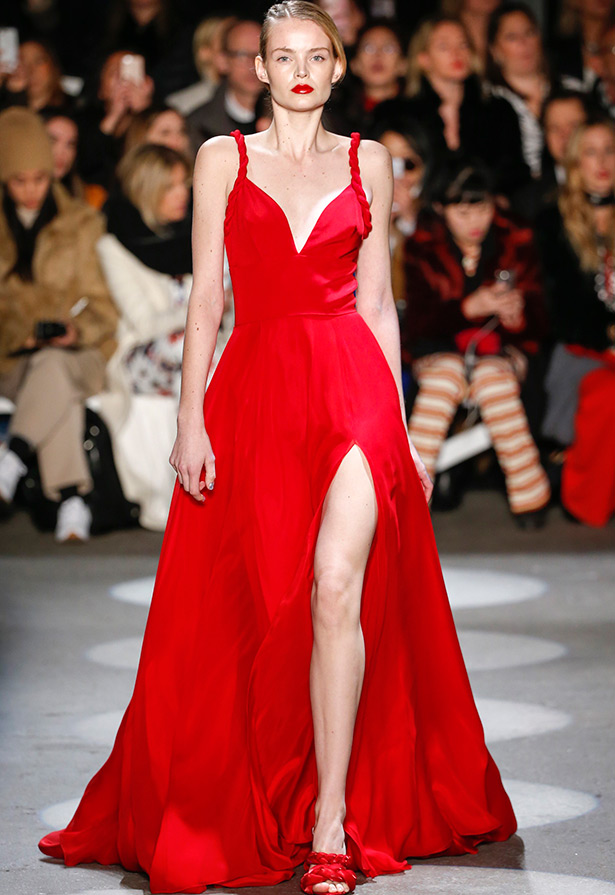 Christian Siriano Slit Leg Dress