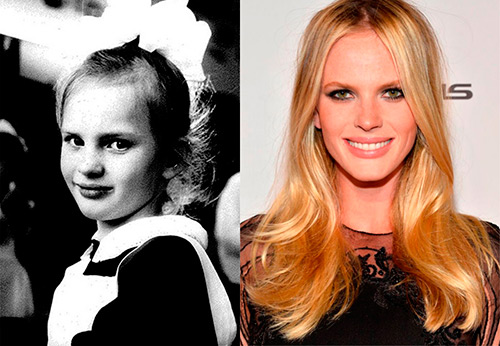 How top models looked in childhood