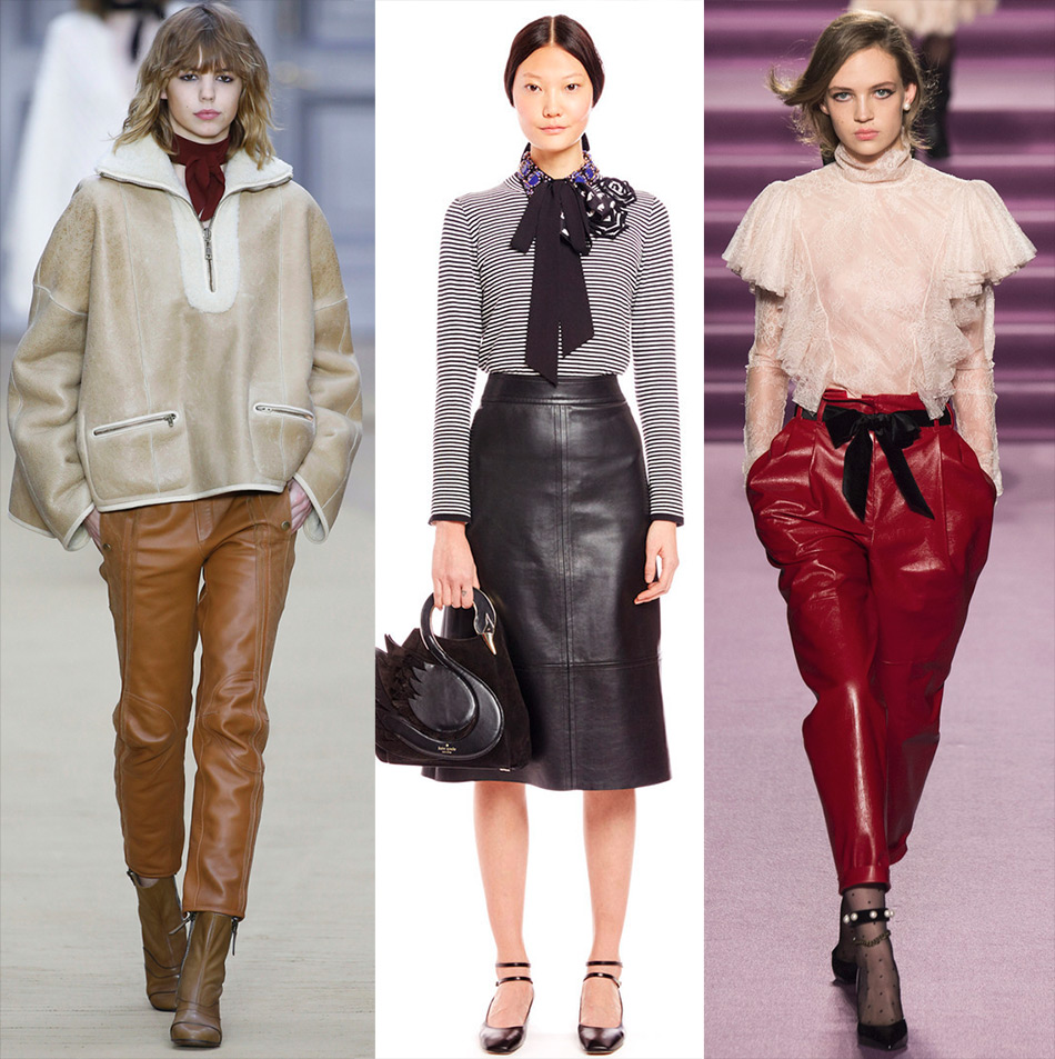 Leather skirts and women's pants 2024-2025