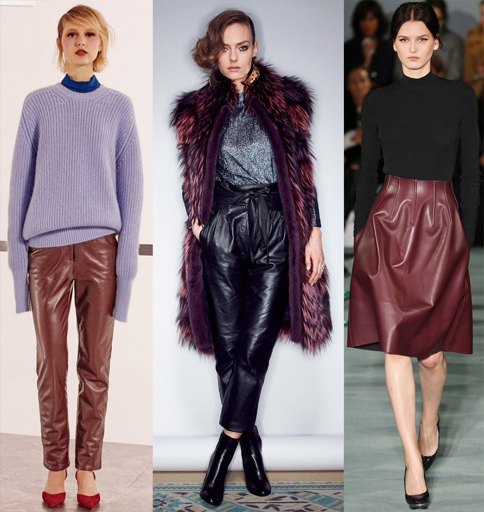 Leather skirts and women's pants 2024-2025