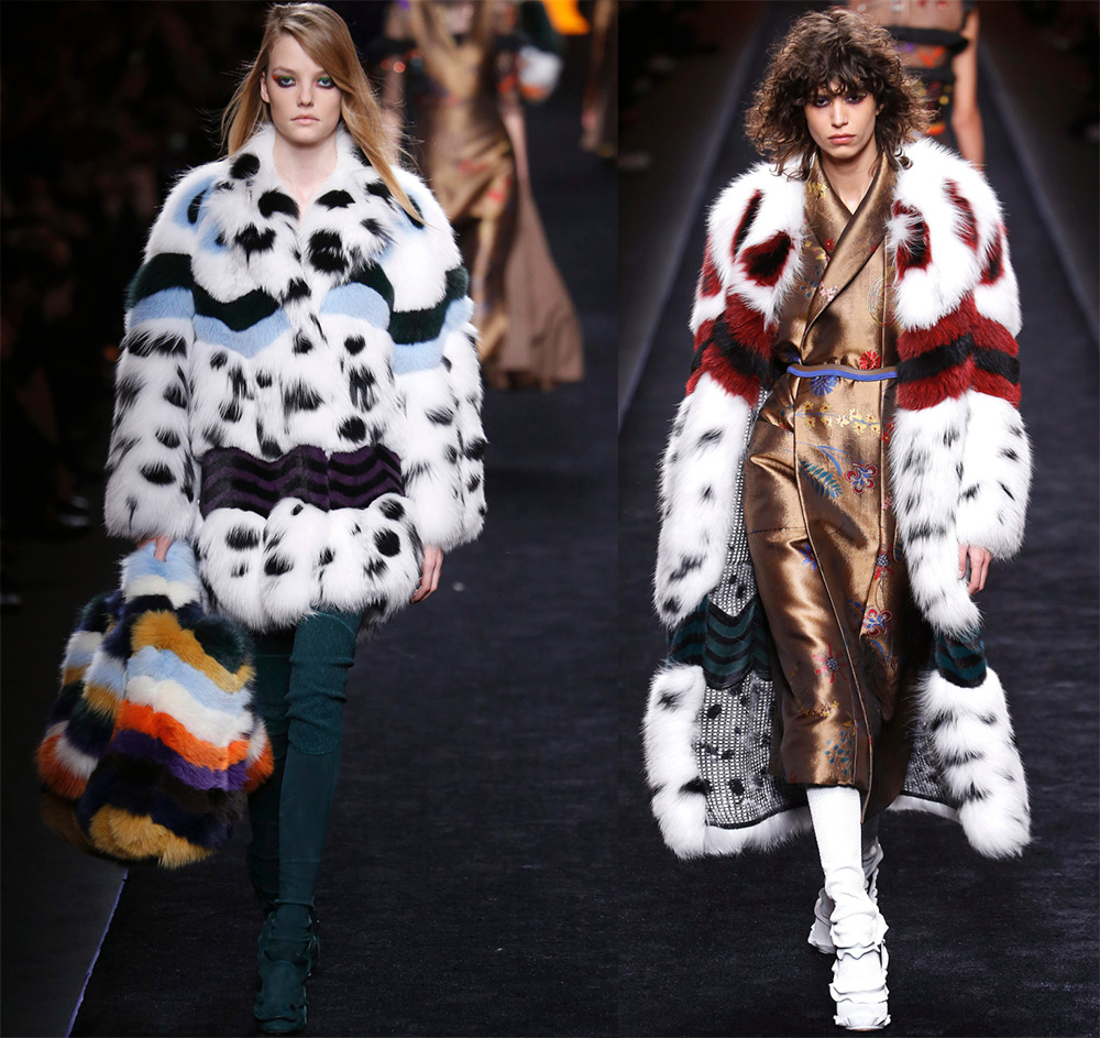 colored fur coats for the winter of 2024