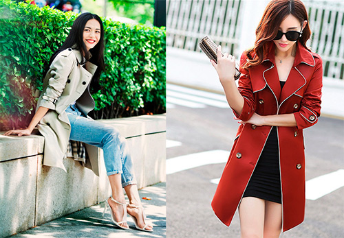 Fashionable women's trench coats 2024