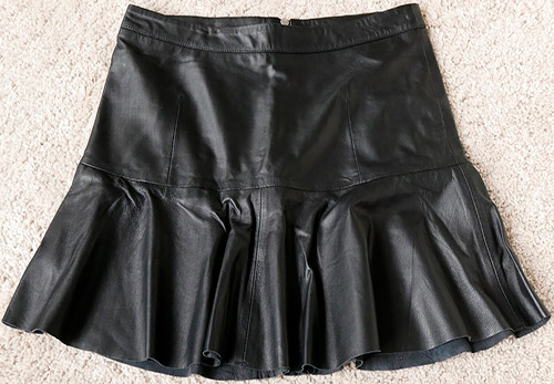 Fashionable images with a leather skirt 2024