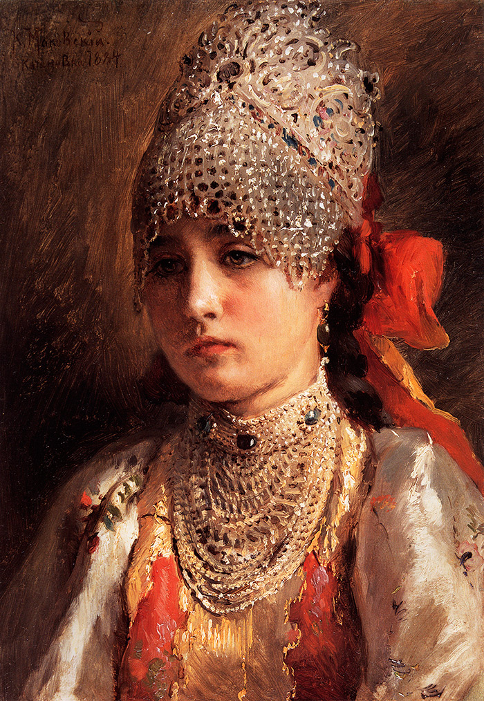 ความงามของรัสเซียในภาพวาดของ Makovsky