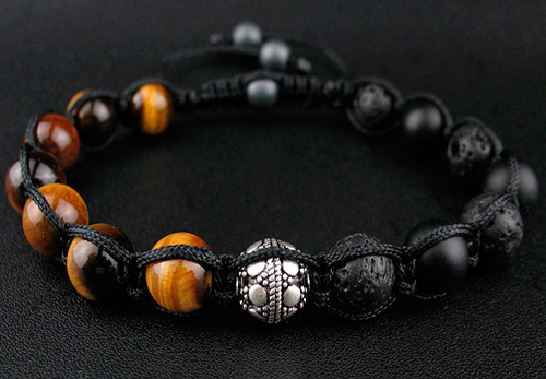 Why is a men's bracelet made of stones better than a leather one