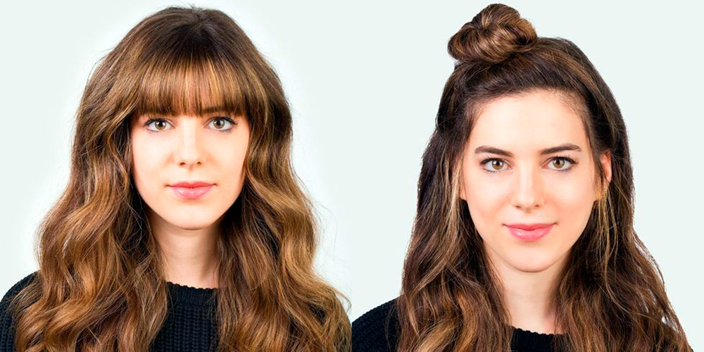 How to hide bangs in your hair