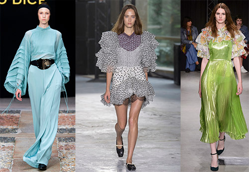 Puffy puff sleeves - a fashion trend