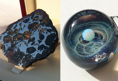 The beauty of space and meteorites in jewelry