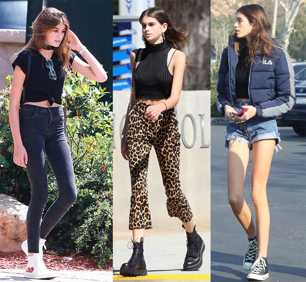 สไตล์ลำลองของ Kaia Gerber