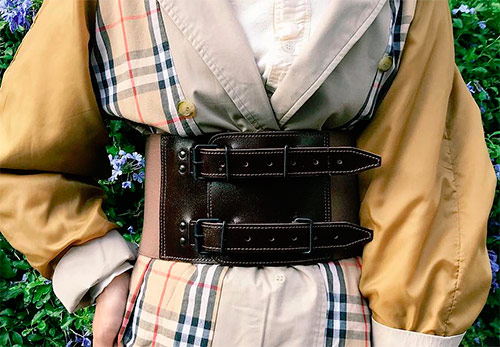 How to wear a corset belt - beautiful looks