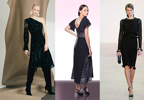 The most beautiful black dresses for holidays and parties