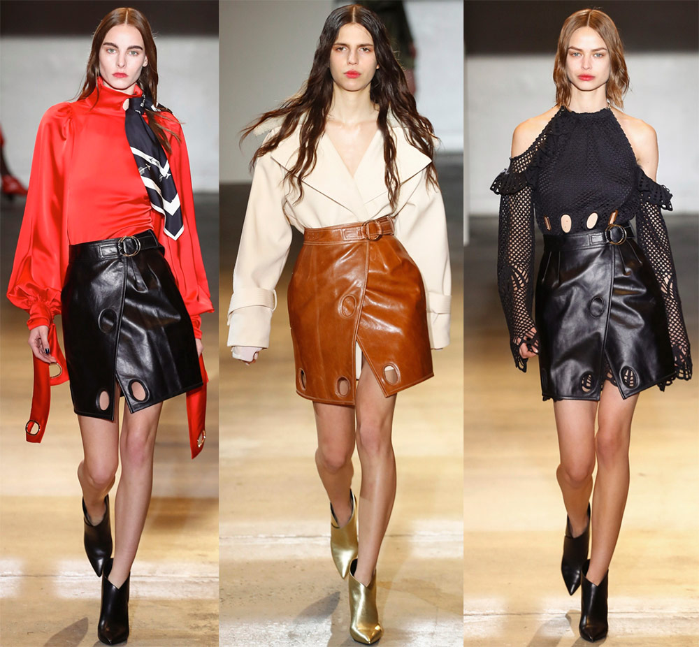 Beautiful leather skirts