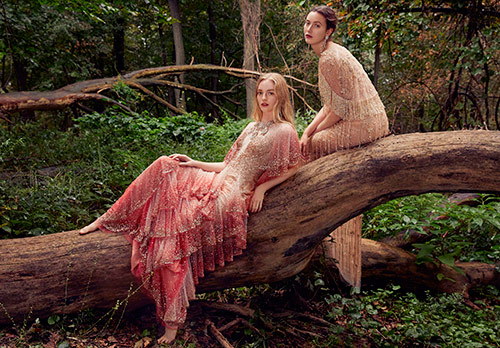 Dresses for a forest nymph by Marchesa