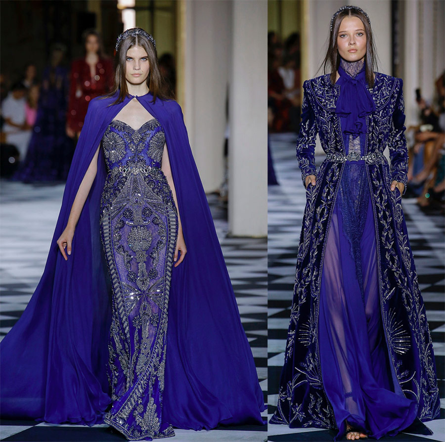 Zuhair Murad ชุดราตรีสีฟ้า