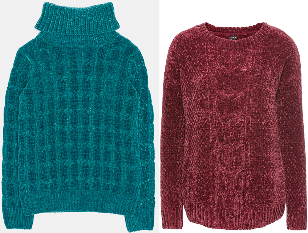 Chenille sweaters