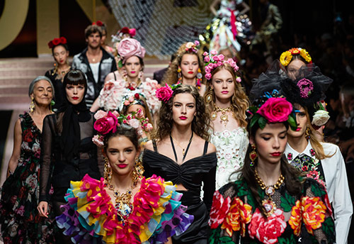 Fashionable women's clothing and accessories spring-summer 2024 Dolce & Gabbana