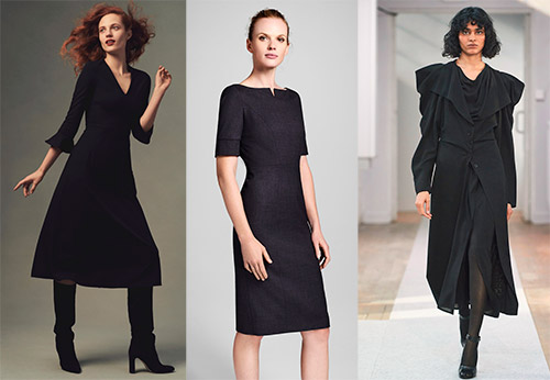 Black dress for every day - universal models