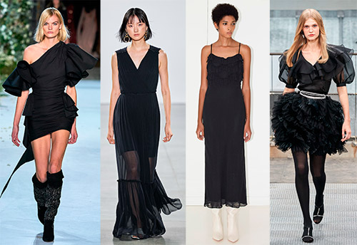 Black dress - trend of 2024