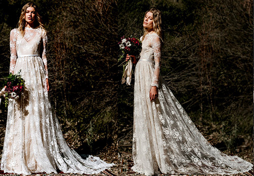 Chantilly lace in history and wedding fashion